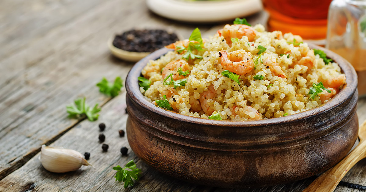 quinoa shrimp