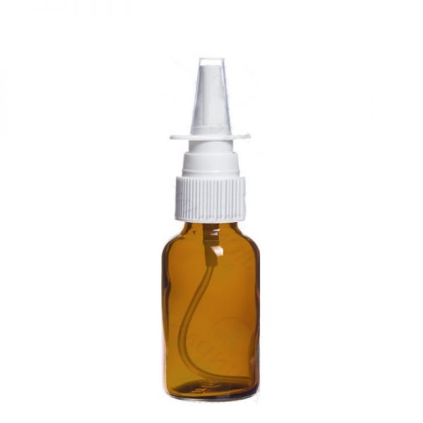 Amber nasal spray bottle