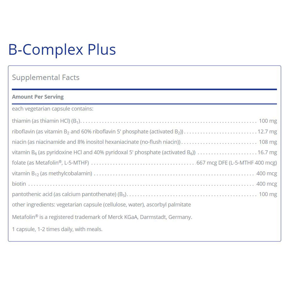 B Complex Plus with Metafolin