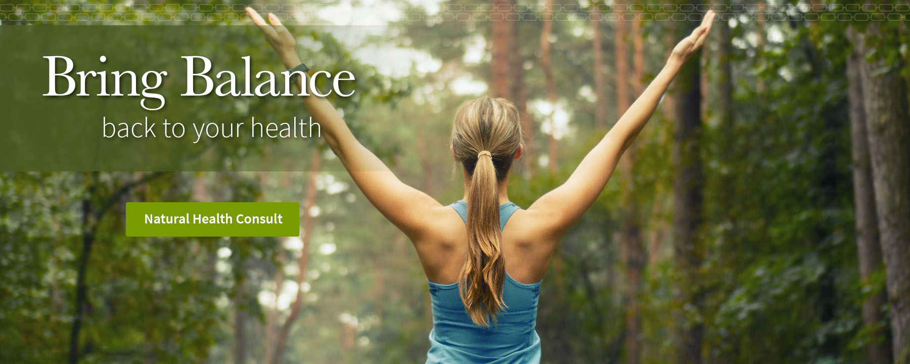 Bring balance back to health