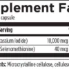 Iodine Synergy Supplement Facts